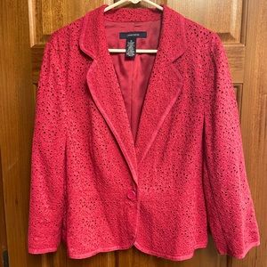 Jones Wear size 16 lacy pink jacket